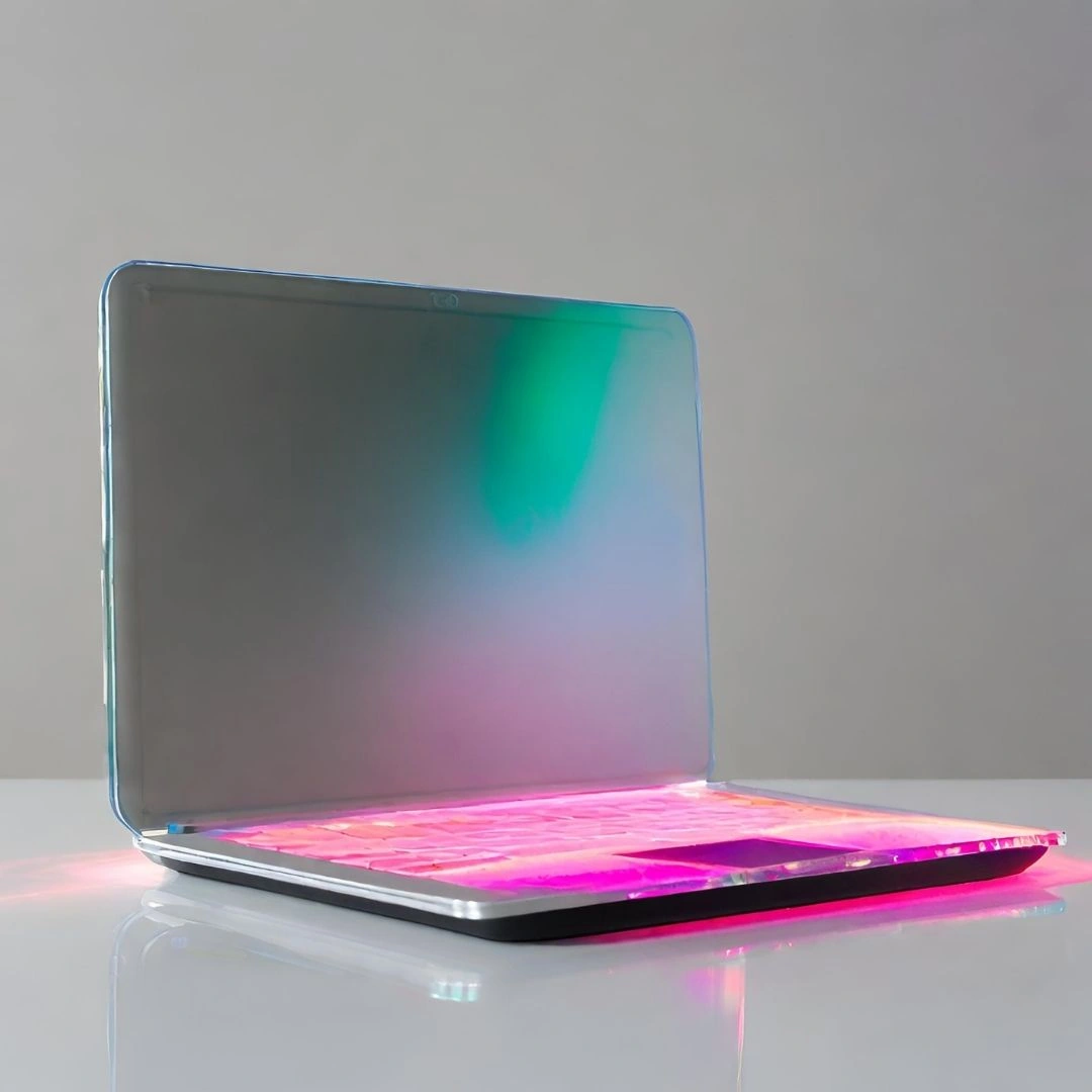 Sleek Modern Laptop with Ambient Lighting Sleek Modern Laptop with Ambient Lighting - BuyAgain