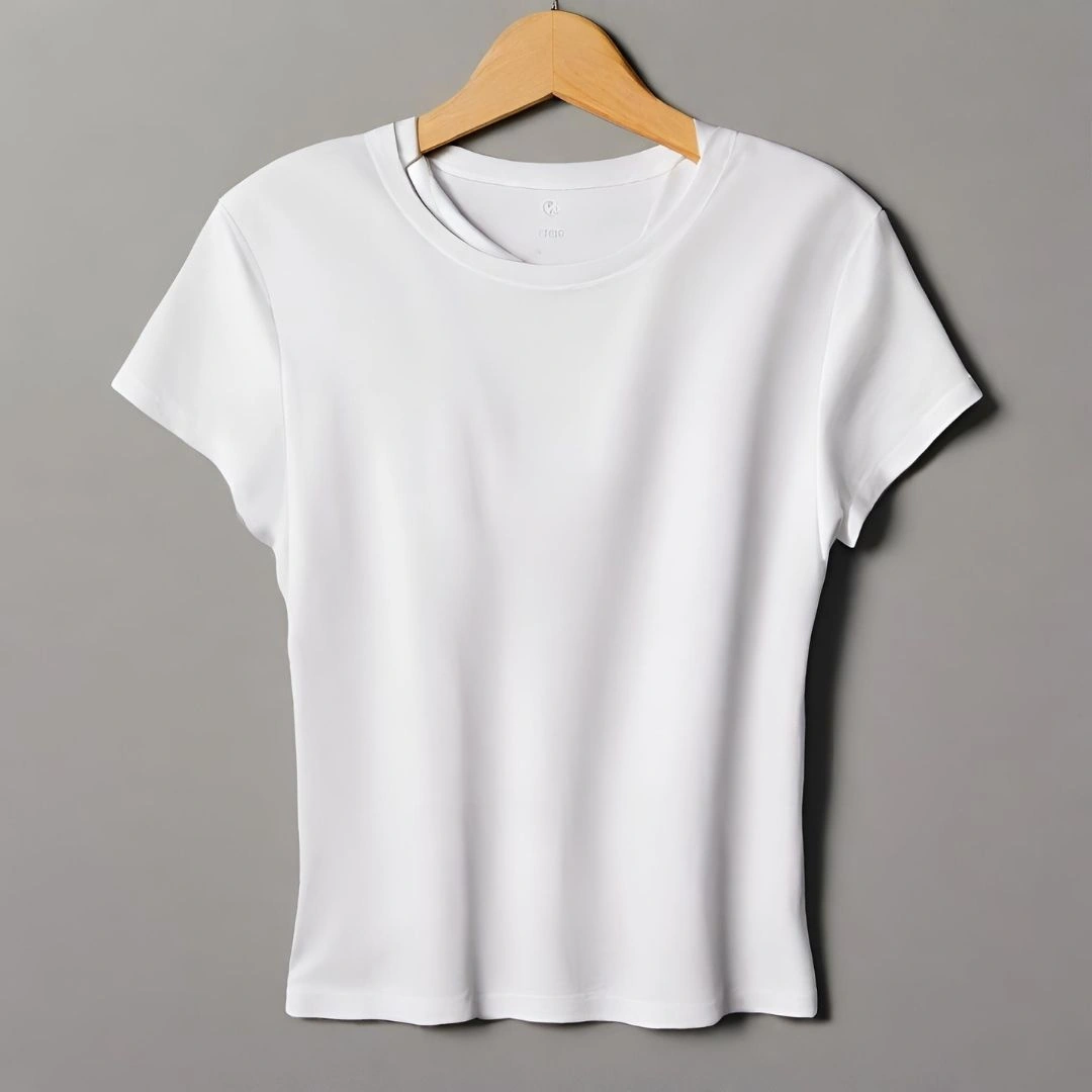 Classic White Crew Neck T-Shirt - BuyAgain
